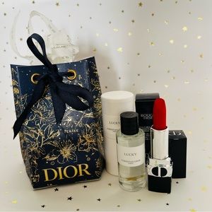 Dior set perfume and Lipstick